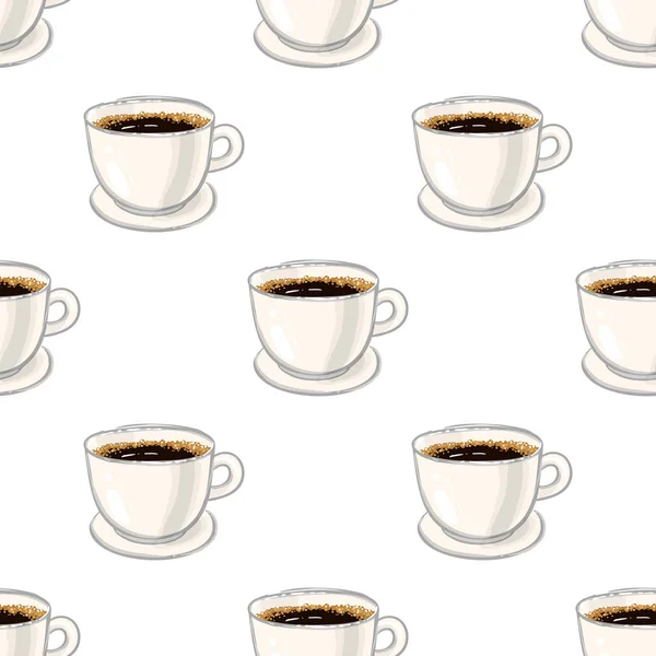 Aroma Koffie Achtergrond Vectorillustratie — Stockvector