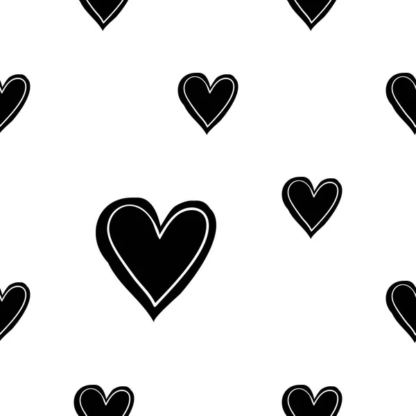 Alla Hjärtans Dag Bakgrund Med Hjärtan Vektorillustration — Stock vektor