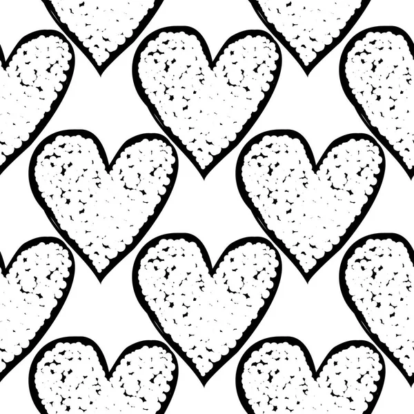 Valentinsdagen Med Hjerter Vector Illustrasjon – stockvektor