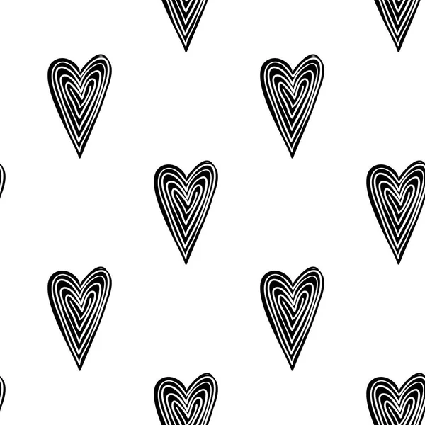 Fondo San Valentín Con Corazones Ilustración Vectorial — Vector de stock