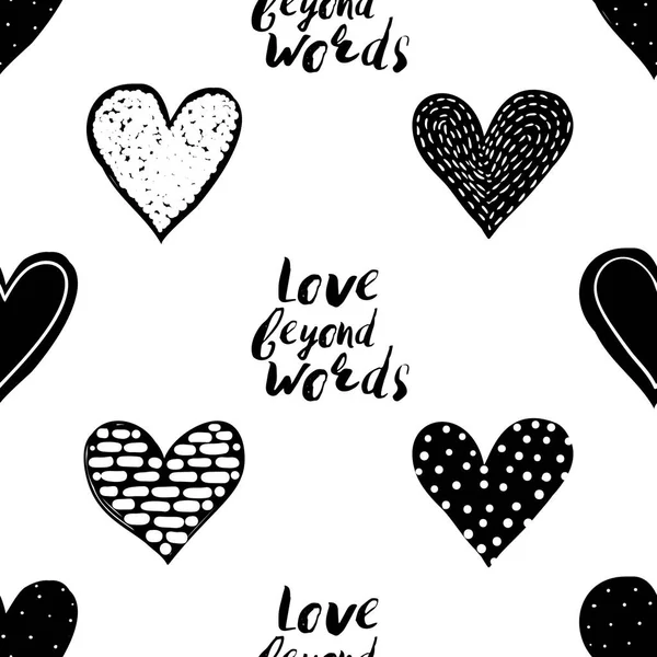 Valentine's day  background with hearts, vector illustration