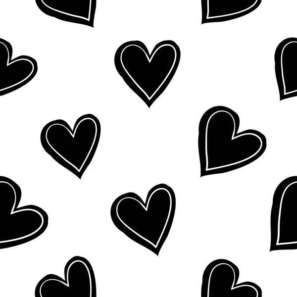 心のベクトル図とバレンタインデーの背景 — ストックベクタ