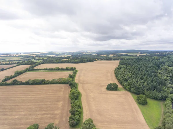 Hava görünümünü arazi, tarım tarım yaz .