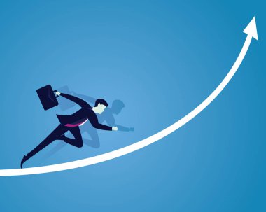 İşadamı Sprint başarı oku