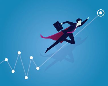 Süper işadamı yüksekten uçuyor