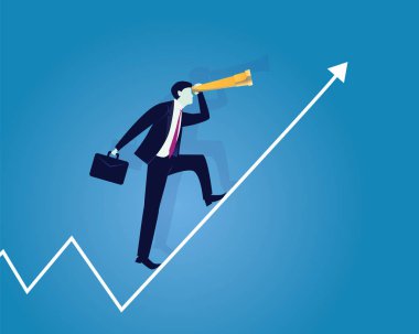 Başarı ok kavramı üzerinde sürme işadamları