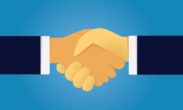 İş anlaşma anlaşma ortaklık kavramı — Stok Vektör