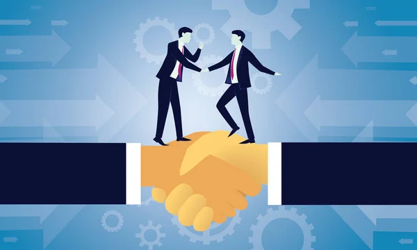 Koncepcja biznesowa ofertę umowy partnerstwa — Wektor stockowy