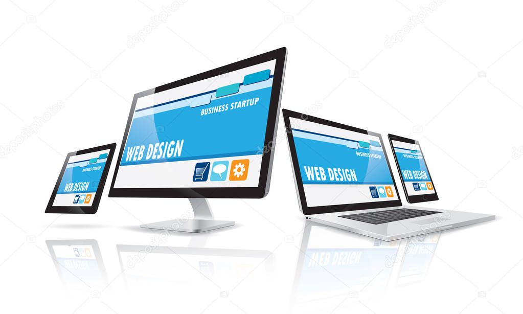 Internet Web Design Concept