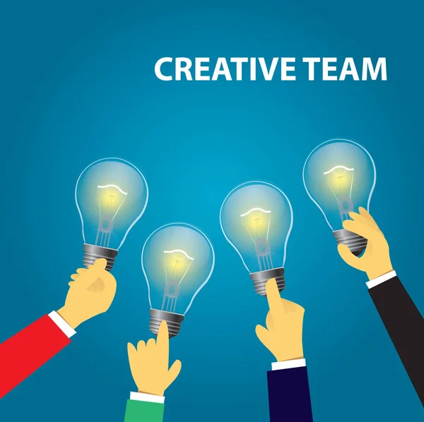 Zakelijke creatief Teamwork — Stockvector