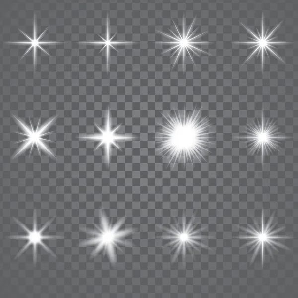 Luce scintillante dello scoppio della stella — Vettoriale Stock