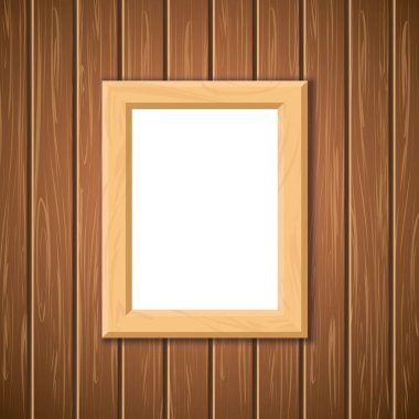Ahşap çerçeve Mockup şablonu