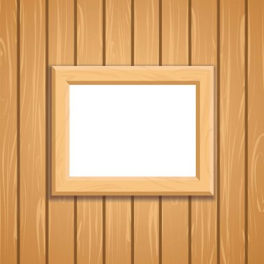 Ahşap çerçeve Mockup şablonu