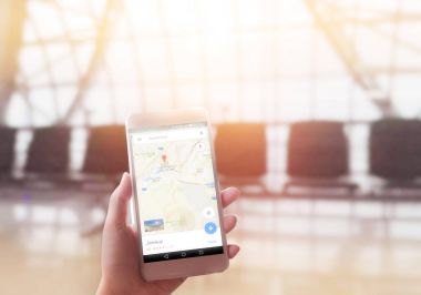Elele hücre telefon ile boş kopya alanı perde, Fe