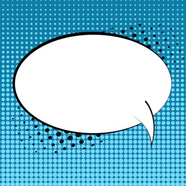 Çizgi konuşmak kabarcık retro tarzı çizgi roman arka plan.