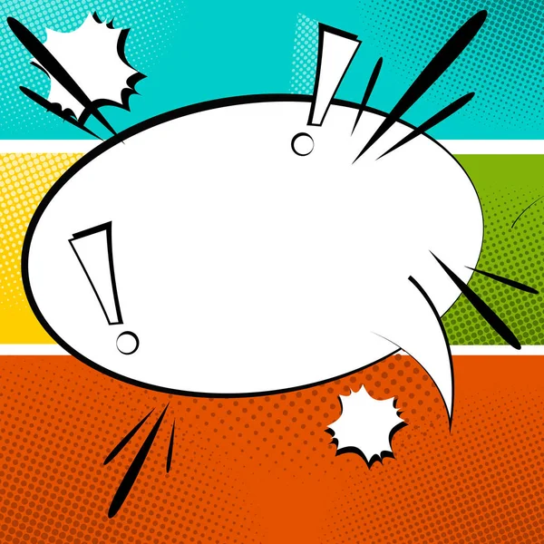 Çizgi konuşmak kabarcık retro tarzı çizgi roman arka plan.