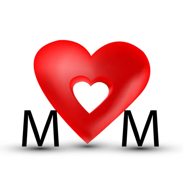 Adoro-te, mãe. Feliz Dia da Mãe. —  Vetores de Stock