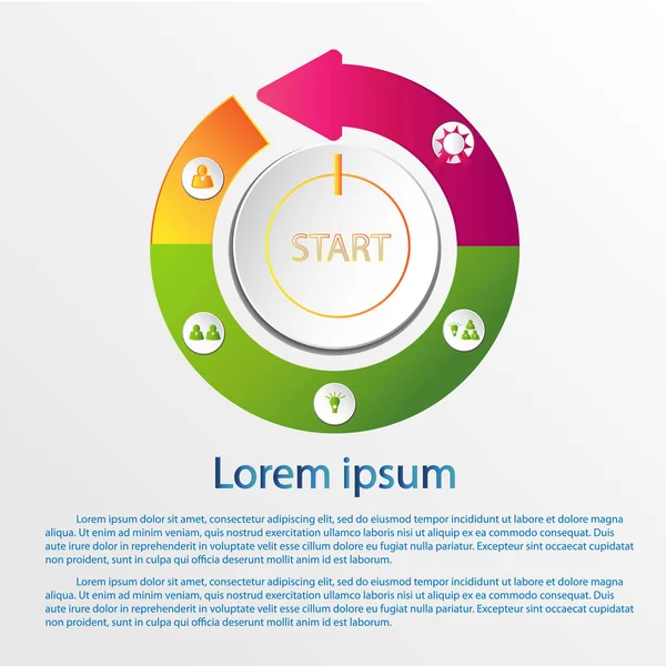 renkli Infographic kümesi