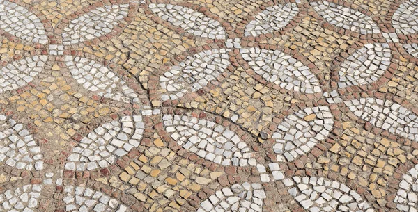 Il pavimento a mosaico restaurato. Mosaico bizantino . — Foto Stock