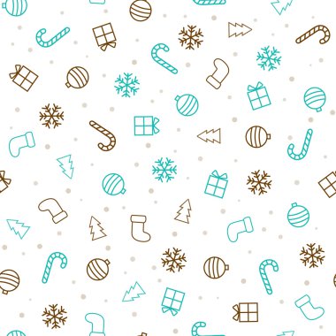 Noel arka plan. Düz seamless modeli.