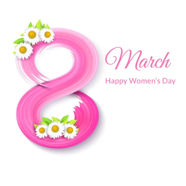 8 Mart Dünya Kadınlar Günü. Tebrik kartı