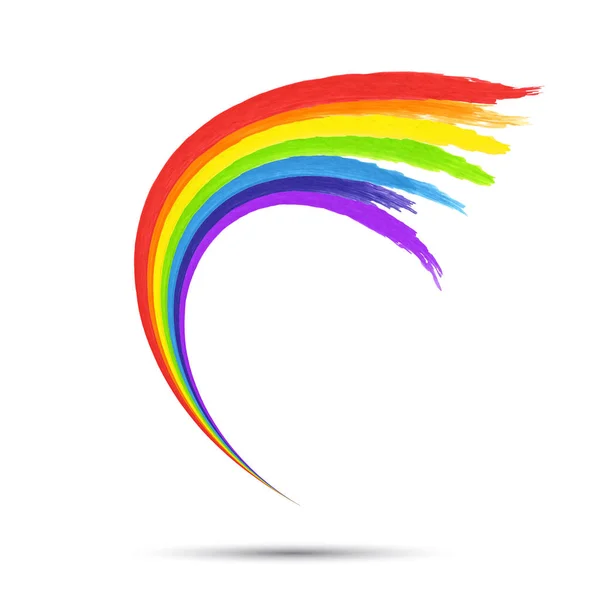 Modèle de logo arc-en-ciel . — Image vectorielle