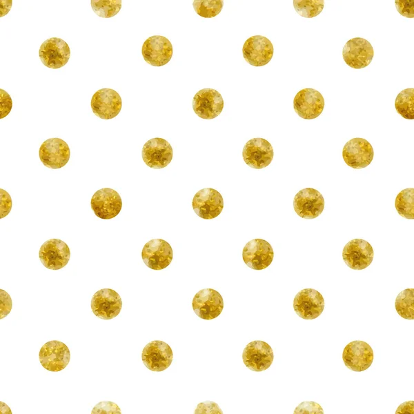 Geometrisches nahtloses Muster aus goldenen Pailletten — Stockvektor
