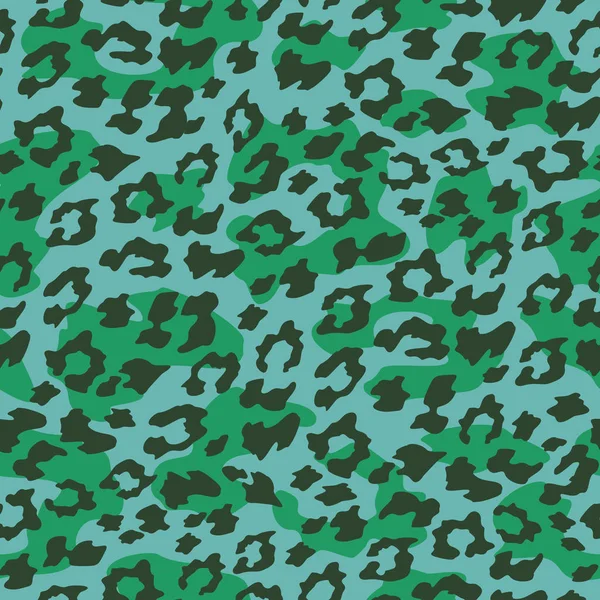 Fond sans couture léopard. Illustration vectorielle . — Image vectorielle