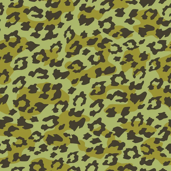 Fond sans couture léopard. Illustration vectorielle . — Image vectorielle