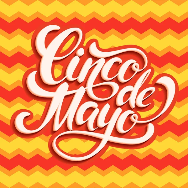 Design de lettrage Cinco De Mayo . — Image vectorielle