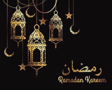 Ramazan Kareem. Ramazan kutlama için tasarım şablonları.