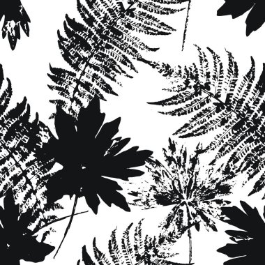 Soyut sonbahar yaprakları ile Seamless Modeli.