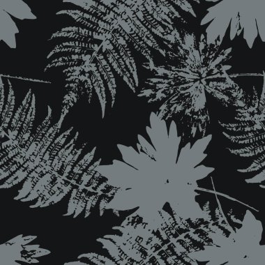 Soyut sonbahar yaprakları ile Seamless Modeli.