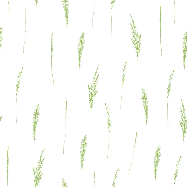 Patrón sin costura botánico abstracto. Fondo de hierbas vectoriales . — Vector de stock
