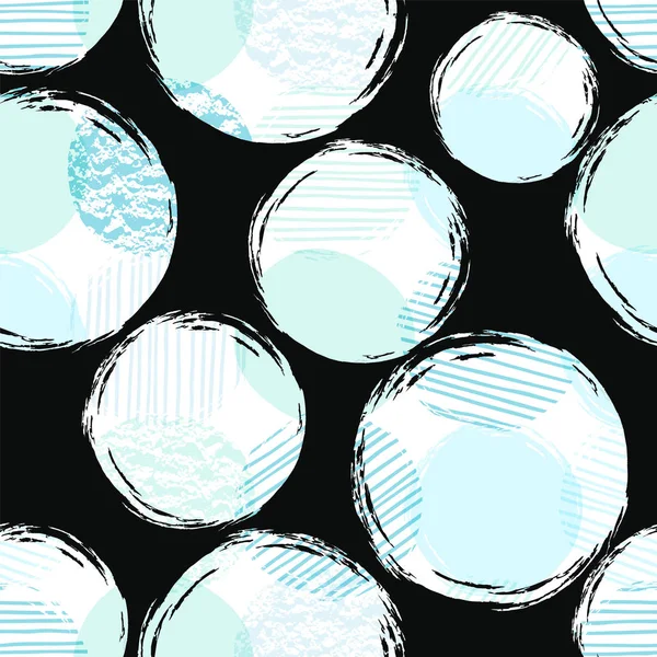 Çemberli soyut geometrik dikişsiz desen.