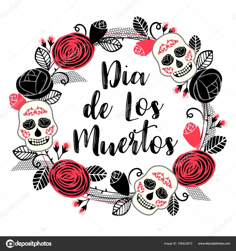 Dia de los muertos. Day of The Dead. Vector design element. Stock Vector  Image by ©Nadezda_Grapes #166422672