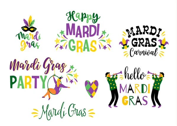 Mardi Gras. Elemento de diseño vectorial para el concepto de carnaval — Vector de stock