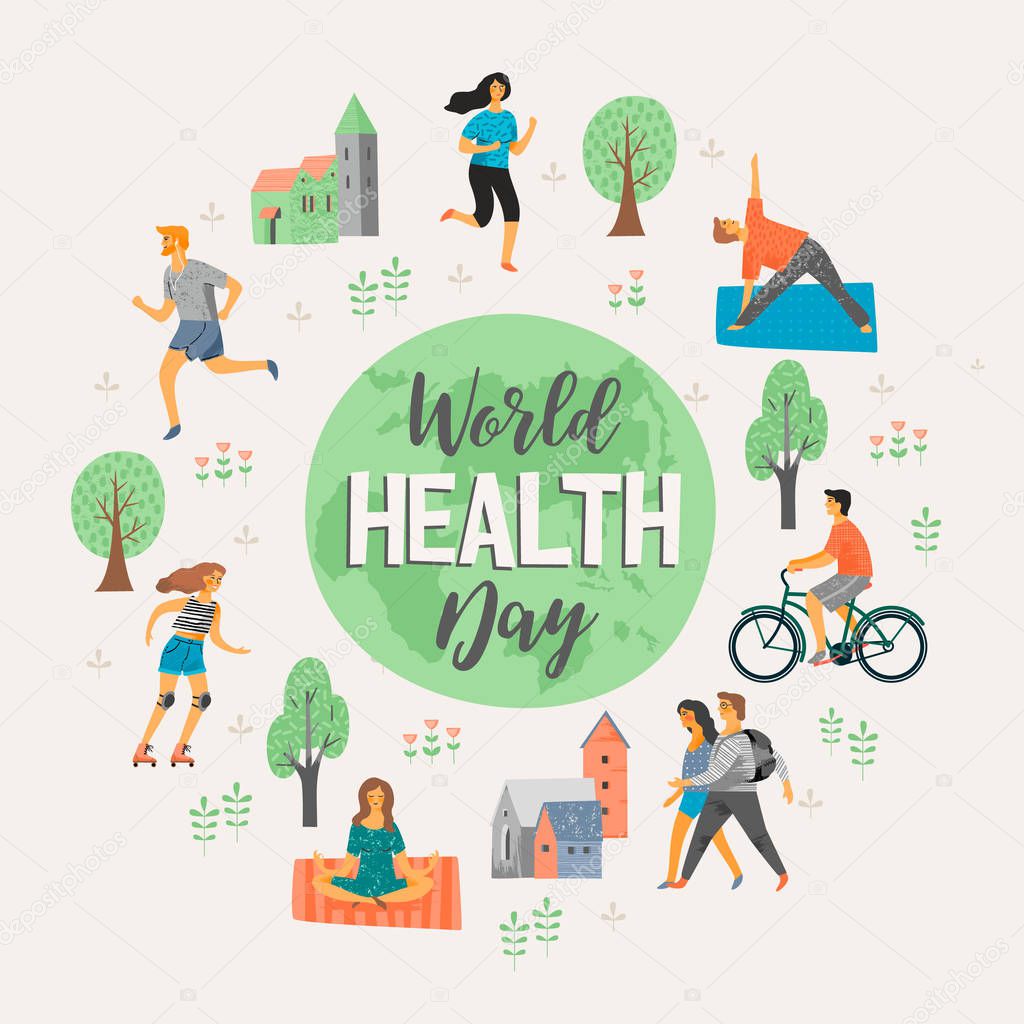 World Health Day. Healthy lifestyle.