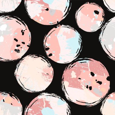 Soyut Dikişsiz desen fırça darbeleriyle, boya su sıçramalarına ve taş dokular ile.