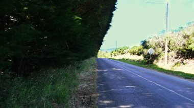 Güney Avustralya outback ile yolda