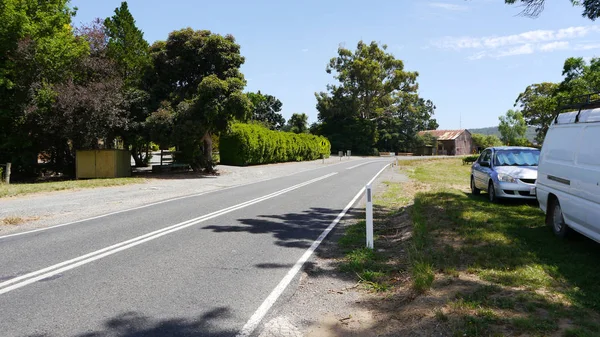 小郊区街头满是绿树。阿德莱德澳大利亚 — 图库照片
