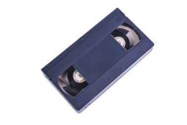 Beyaz arka plan üzerinde izole video kaset. Video kaset Vhs