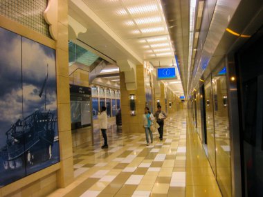 Dubai UAE Metro İstasyonu