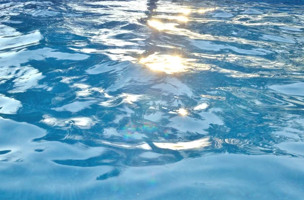 Reflejos Del Sol Atardecer Nivel Del Agua —  Fotos de Stock