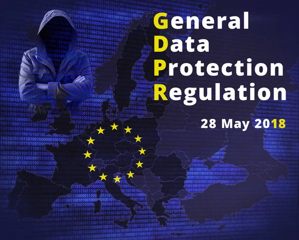 GDPR - General Data Protection with DPO — стоковое фото