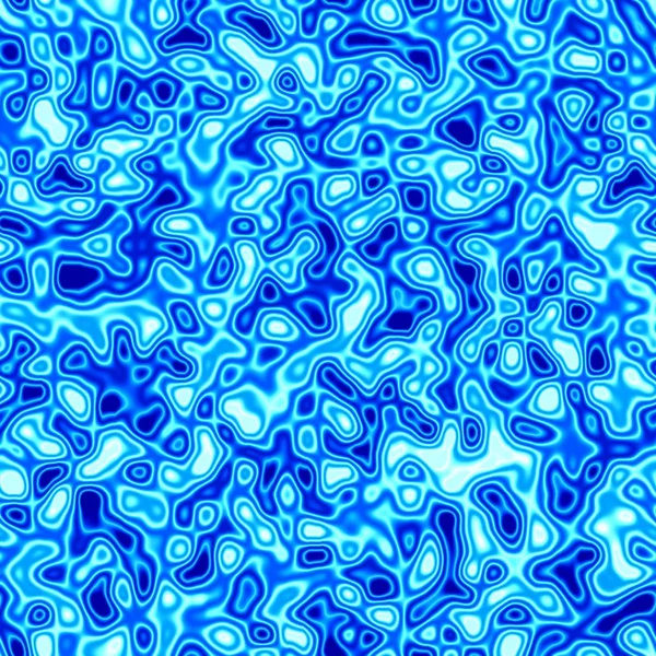 シームレスな液体クロムパターンを持つ背景 スカイブルー ブルーグリーン パシフィックブルー コーンフラワー セリアン — ストック写真