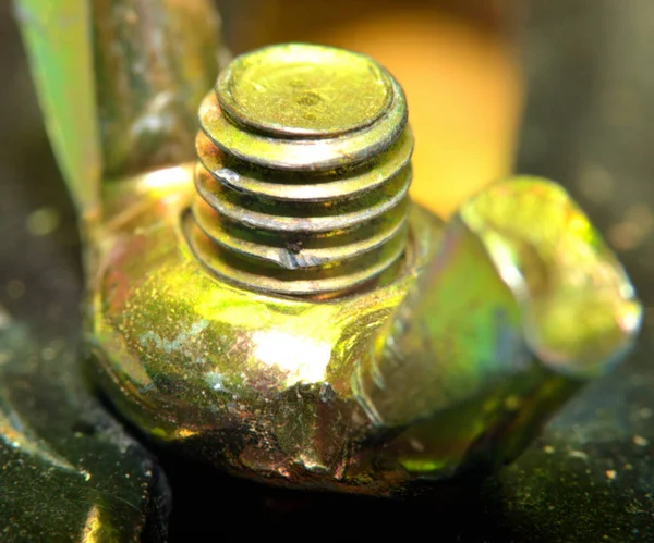 Macro detail of screw thread — Stock Photo, Image