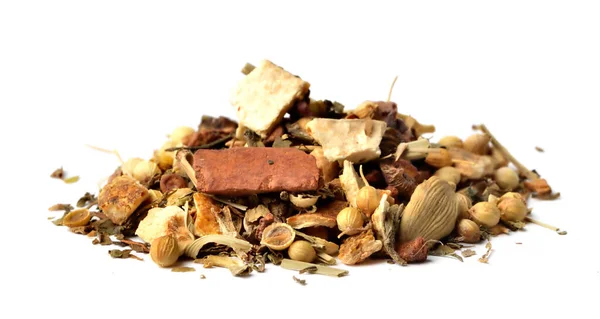 Close-up of fruit dried tea isolated on white background. — Stock Photo, Image