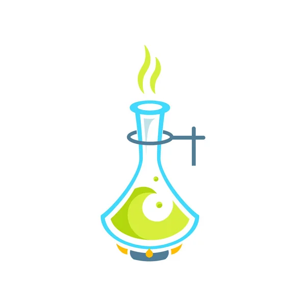 Chemical test tubes icon illustration . Chemistry. The set of chemical icons. Flat style. illustration. Laboratory. Logo.
