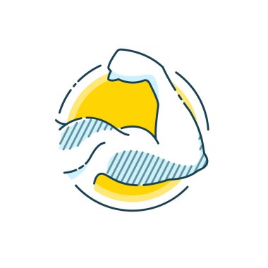 Yaratıcılık ve ilham düz çizgi tasarım konsepti vektör Illustration. Fitness. Spor. Spor salonu logosu.